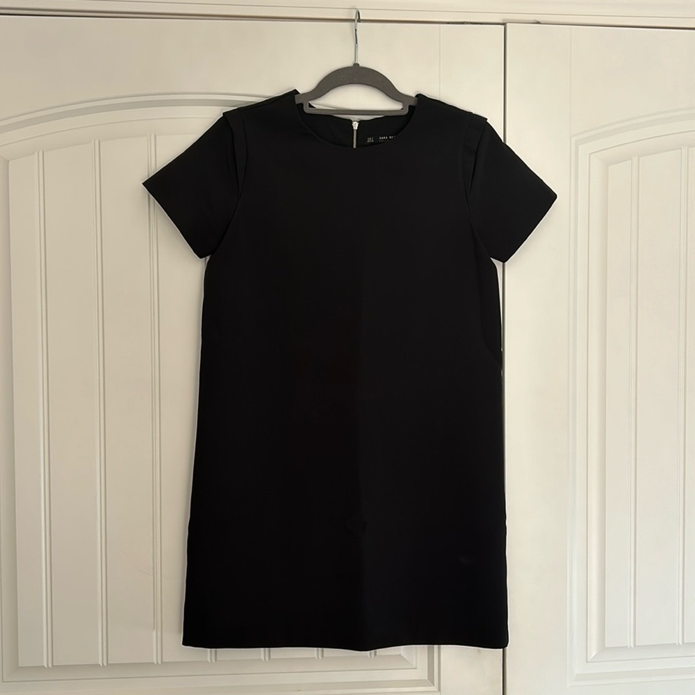 Zara Basic Women’s Short Sleeve Black Dress - Size S